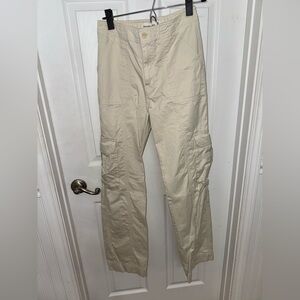 Women’s Abercrombie Cream Cargo Pants